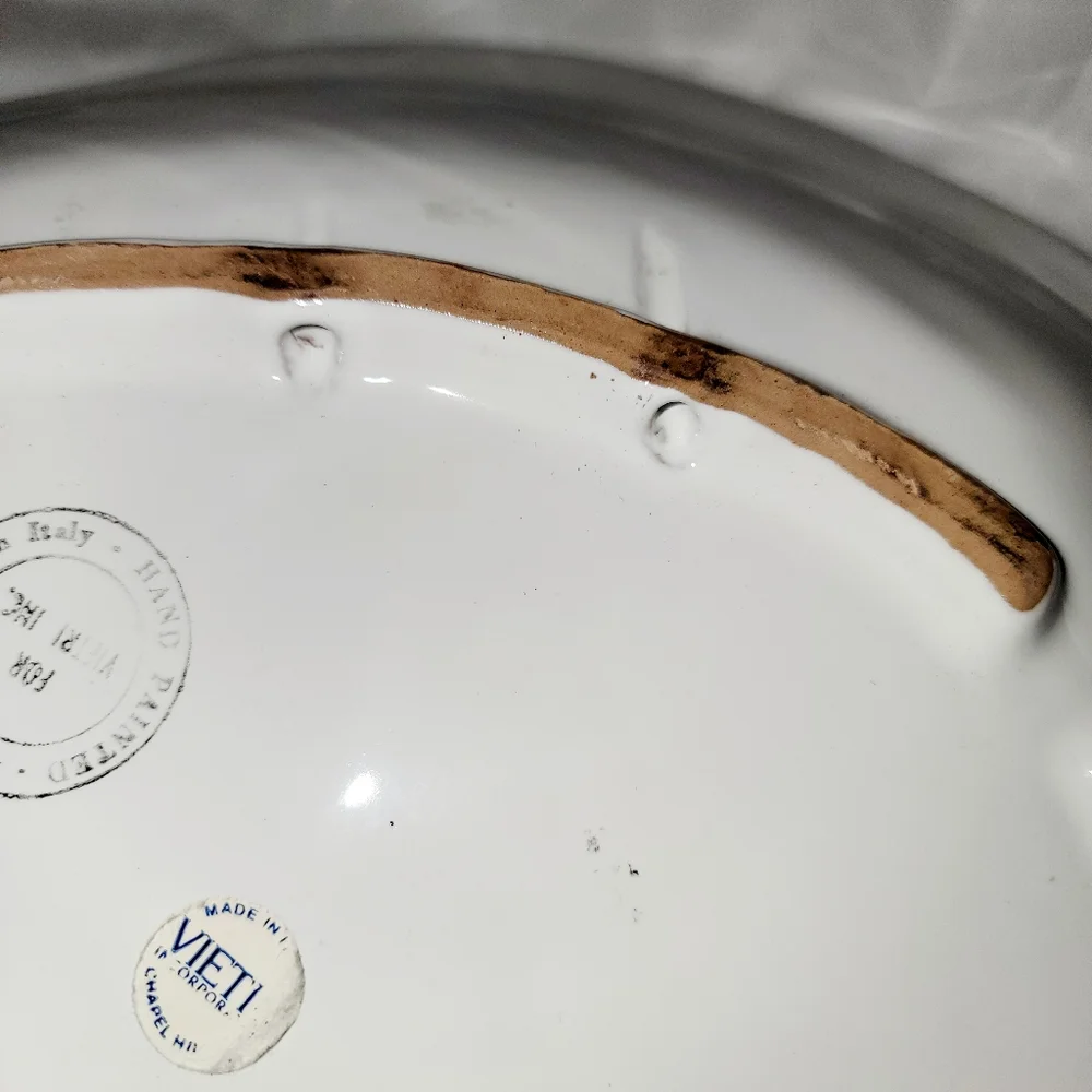 Large VIETRI Italian Pottery Fish Plate Serving Dish - Picture 2 of 10